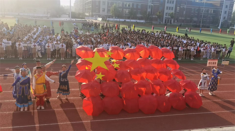 图片3运动会开幕式学生拼成一面国旗.jpg